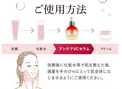 アンテア VCセラム使い方